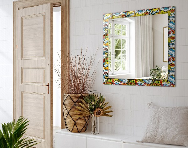 Zrkadlo s motívom Farebné kreslené balóny