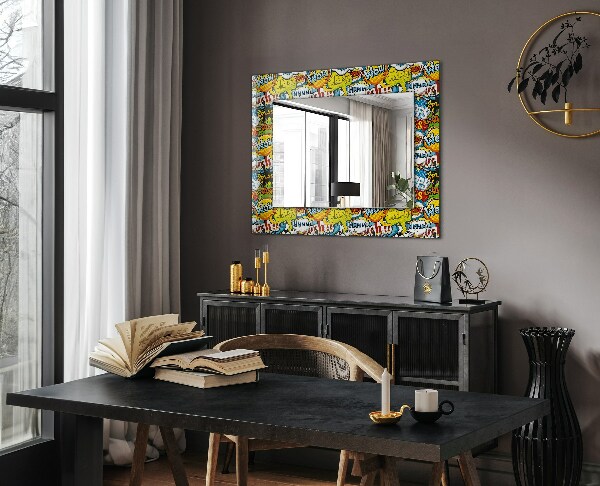 Zrkadlo s motívom Farebné kreslené balóny