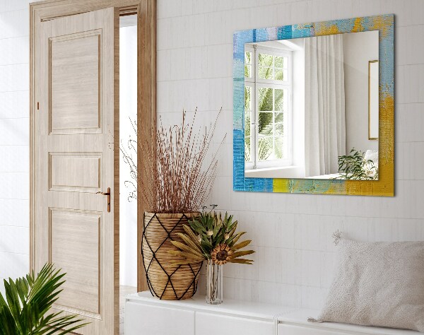 Zrkadlo rám s potlačou Abstraktná olejomaľba