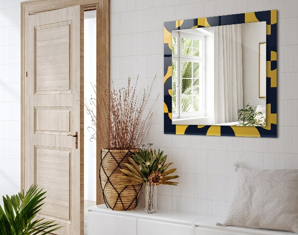 Zrkadlo s motívom Abstraktný geometrický vzor