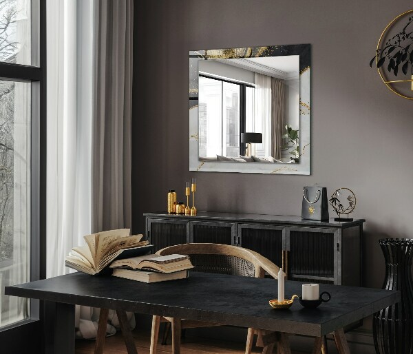 Dekoračné zrkadlo na stenu Abstraktné zlaté umenie