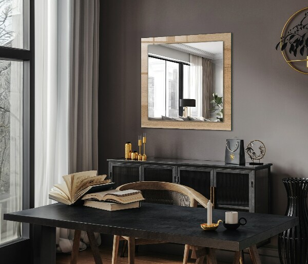 Dekoračné zrkadlo Textúra drevenej dosky