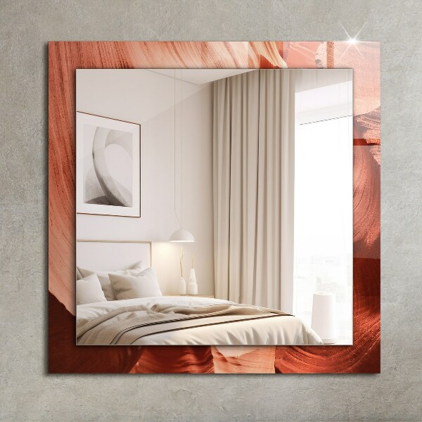 Zrkadlo s potlačeným rámom Skala v púštnom kaňone