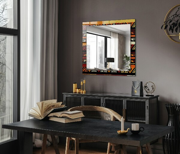 Zrkadlo rám s potlačou Farebný etnický vzor