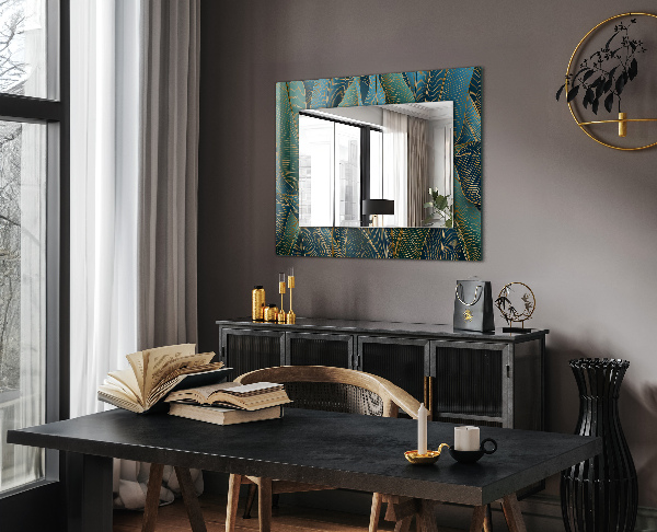 Dekoračné zrkadlo na stenu Línie listov