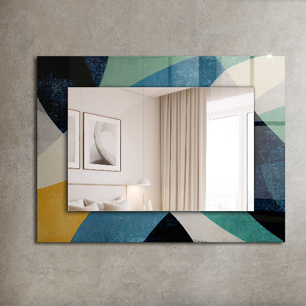 Zrkadlo rám s potlačou Abstraktné farebné vzory