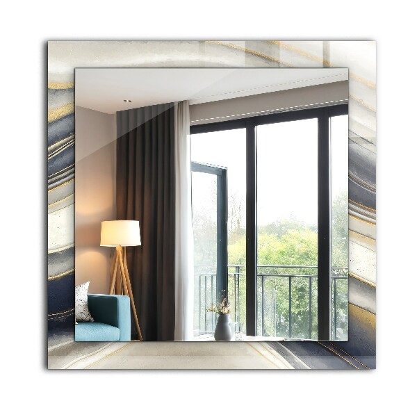 Zrkadlo rám s potlačou Abstraktné farebné vlny