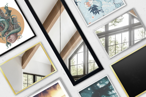 Stojace zrkadlo dubove 36x156 cm