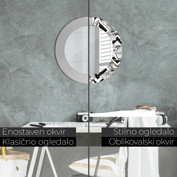 Kolibrík Okrúhle dekoračné zrkadlo