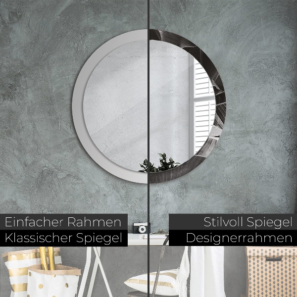 Tropické palmy Okrúhle dekoračné zrkadlo na stenu