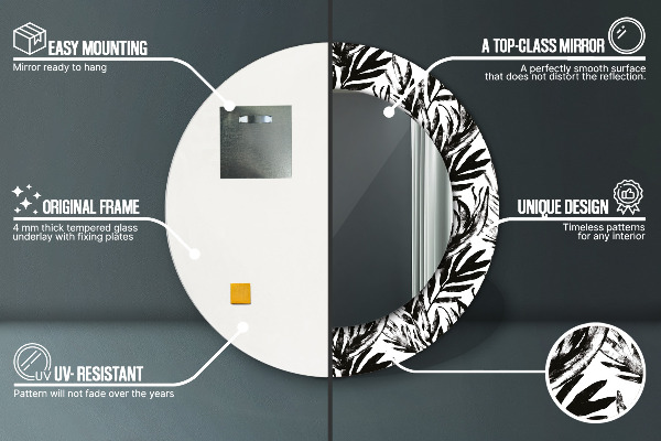 Monštrum Okrúhle zrkadlo s motívom