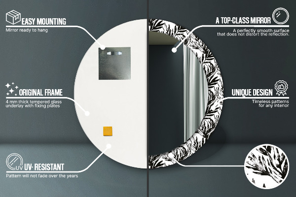 Monštrum Okrúhle zrkadlo s motívom