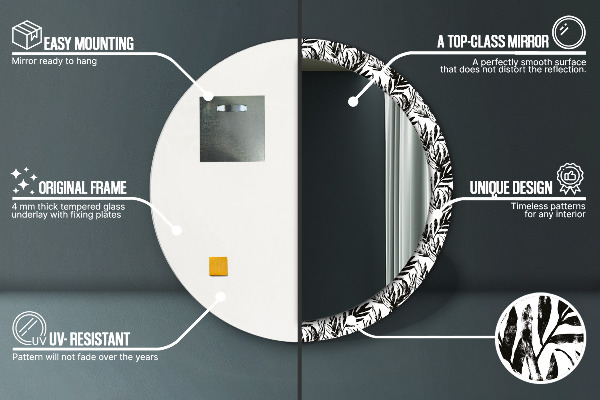 Monštrum Okrúhle zrkadlo s motívom