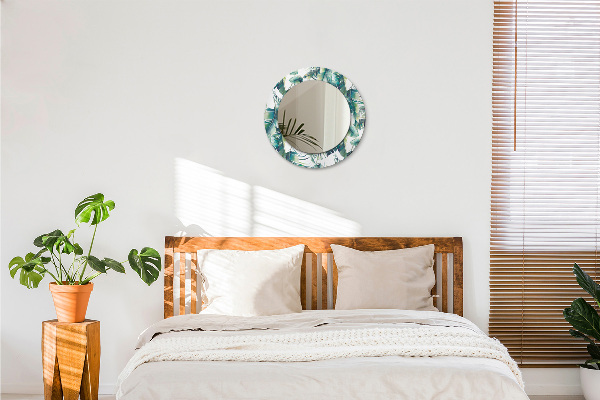 Listy Okrúhle dekoračné zrkadlo