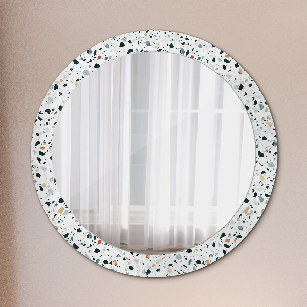 Prírodný kameň Okrúhle zrkadlo s motívom