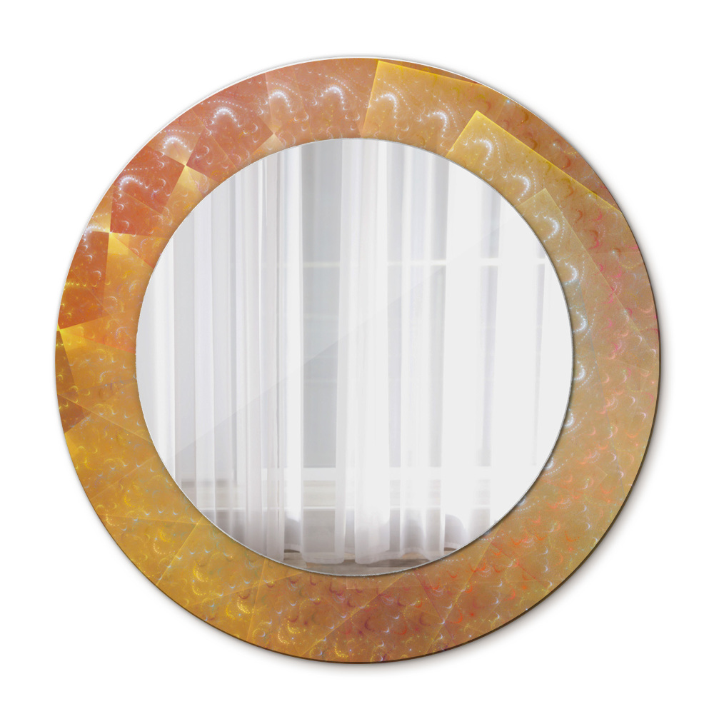 Špirálová abstrakcia Okrúhle dekoračné zrkadlo