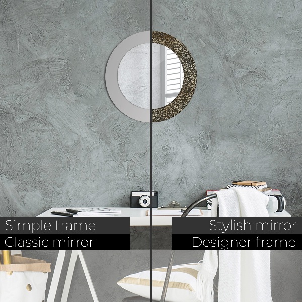 Zlaté ozdoby Okrúhle zrkadlo s motívom