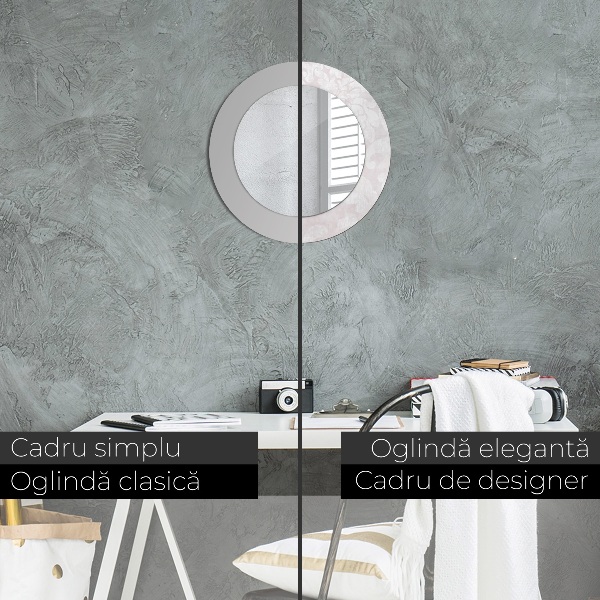 Jemná textúra Roccoco Okrúhle dekoračné zrkadlo na stenu