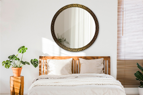 Grécka ozdoba Okrúhle dekoračné zrkadlo