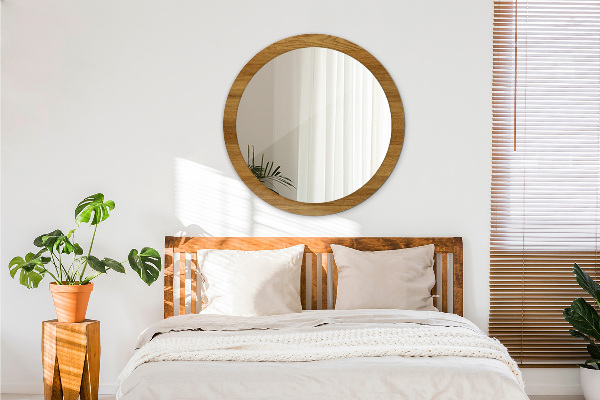 Rustikálny dub Okrúhle dekoračné zrkadlo