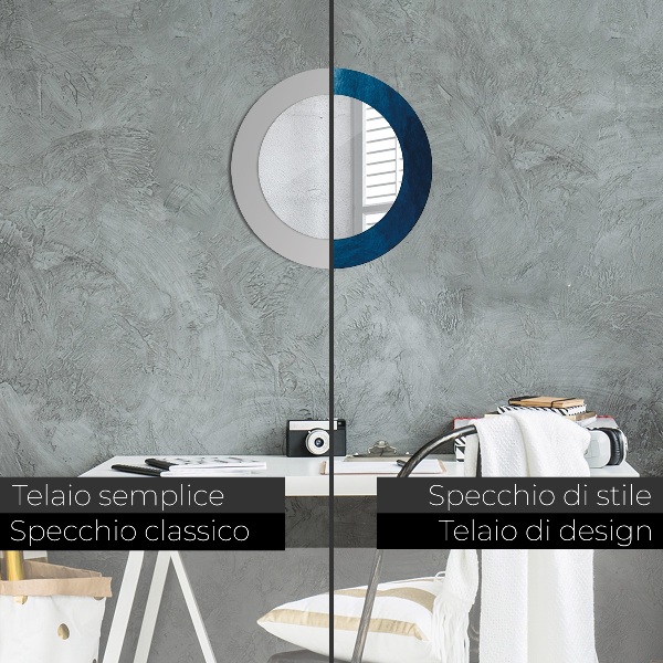 Abstraktné umenie Okrúhle dekoračné zrkadlo na stenu