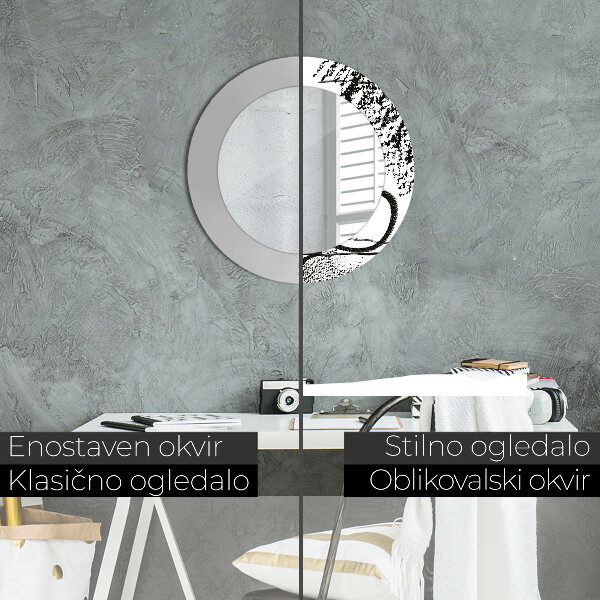 Graffiti Okrúhle dekoračné zrkadlo