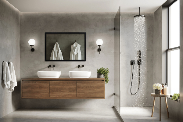 Obdĺžnikové dizajnové zrkadlo v čiernom ráme 70x50 cm