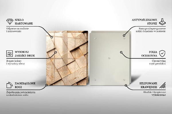 Kryt na stenu pri sporáku Drevené štvorce