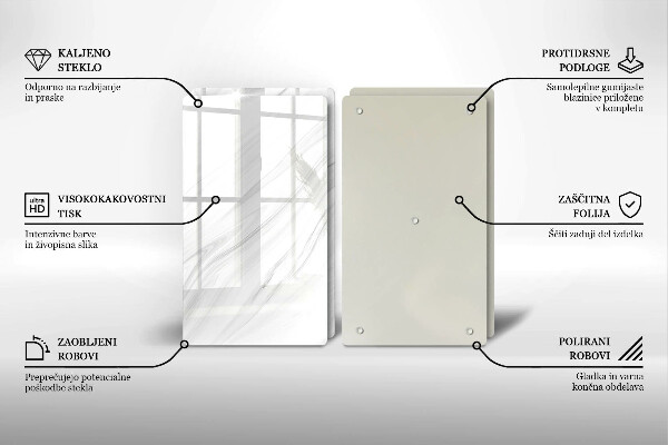 Kryt na stenu pri sporáku Jemný mramor