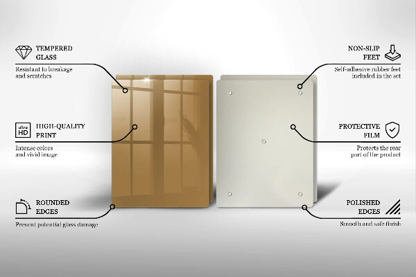 Sklo za varnú dosku Farba béžová