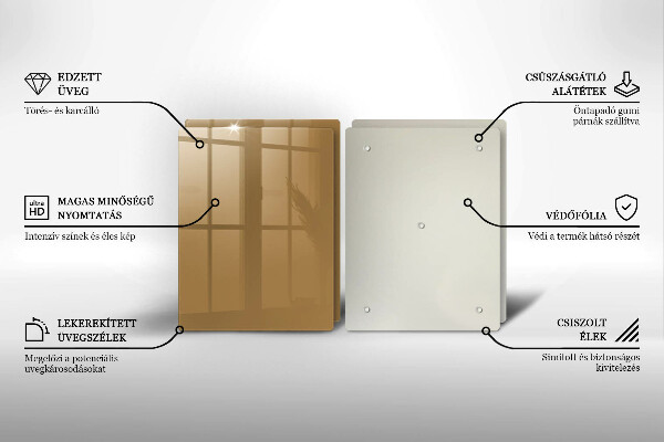 Sklo za varnú dosku Farba béžová