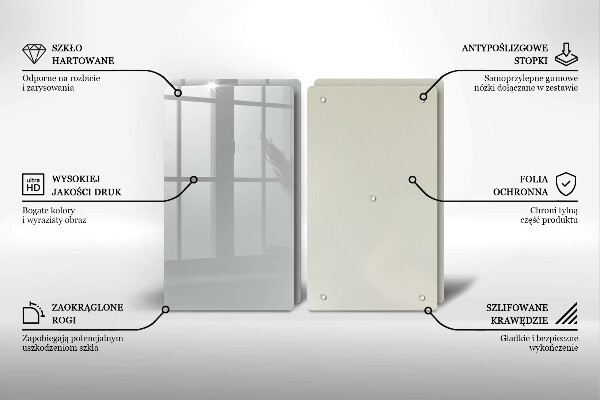 Sklo za varnú dosku Šedá farba