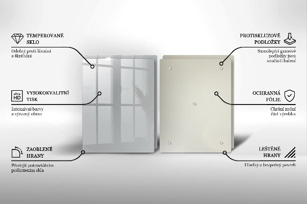 Sklo za varnú dosku Šedá farba