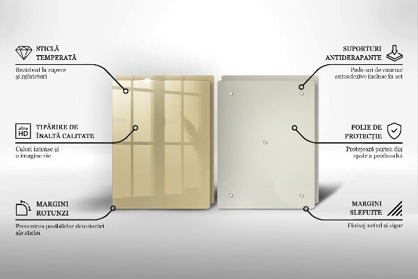 Sklo za varnú dosku Farba béžová