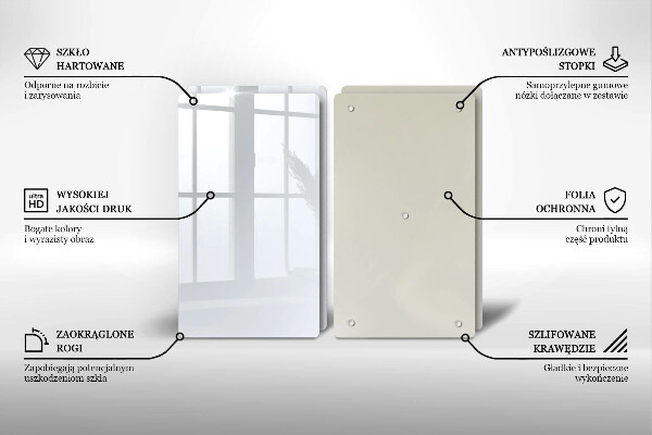 Sklo za varnú dosku biela farba