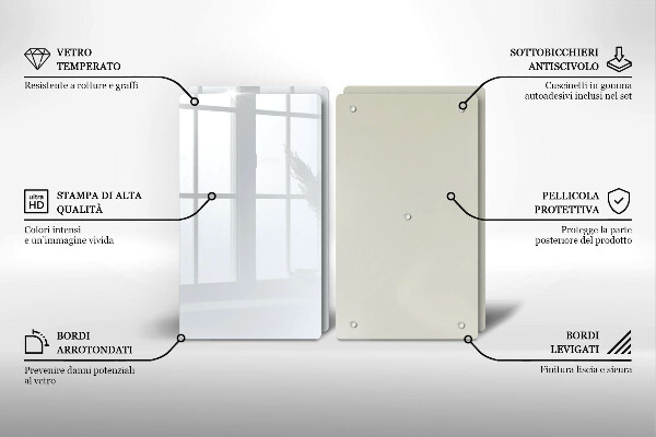 Sklo za varnú dosku biela farba