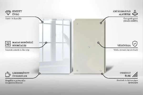 Sklo za varnú dosku biela farba