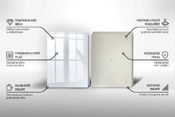 Sklo za varnú dosku biela farba