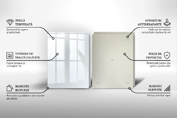 Sklo za varnú dosku biela farba