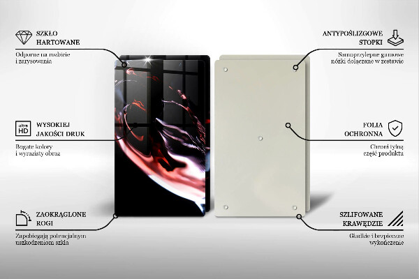 Sklo za varnú dosku Pohárik červeného vína