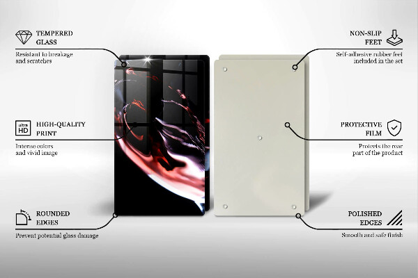 Sklo za varnú dosku Pohárik červeného vína