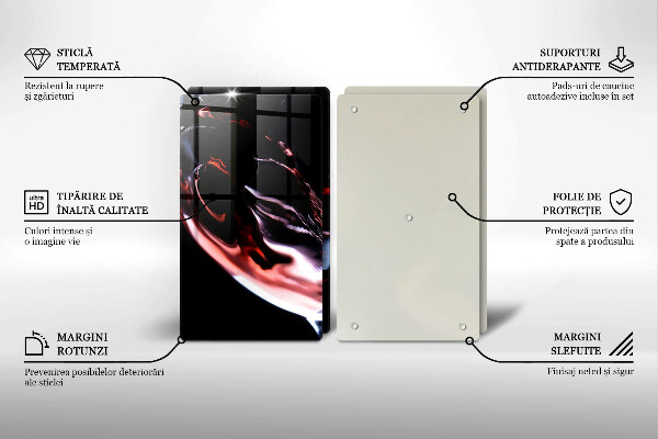 Sklo za varnú dosku Pohárik červeného vína