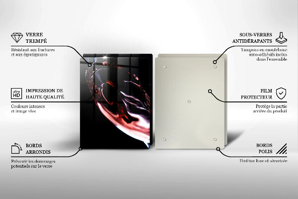 Sklo za varnú dosku Pohárik červeného vína