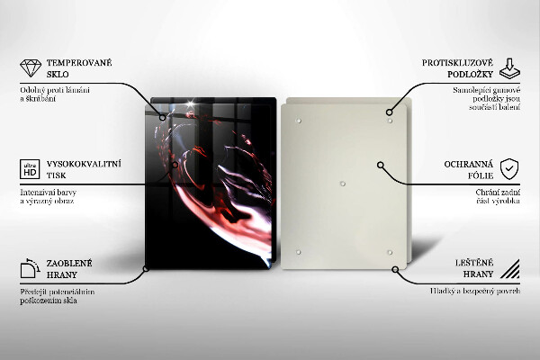 Sklo za varnú dosku Pohárik červeného vína