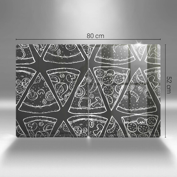 Sklo za varnú dosku Pizza ilustrácie