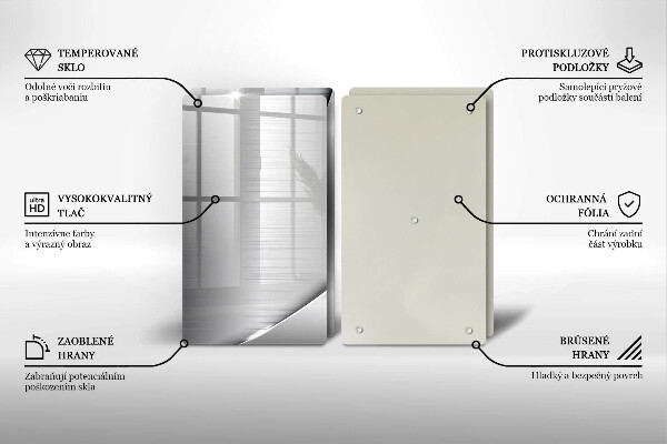 Sklo za varnú dosku Kovové tvary