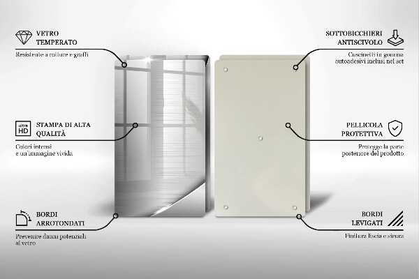 Sklo za varnú dosku Kovové tvary