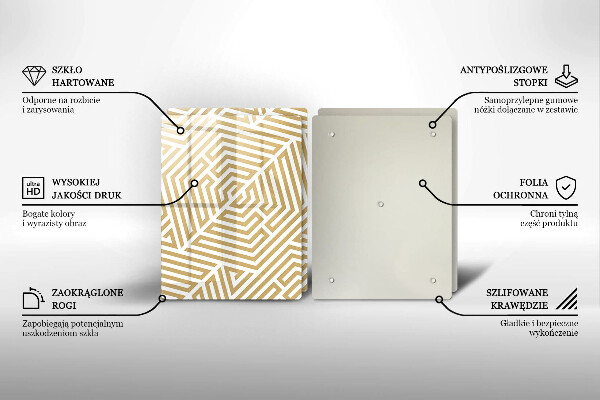 Sklo za varnú dosku Geometrické čiary