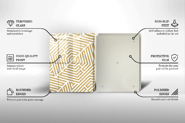 Sklo za varnú dosku Geometrické čiary