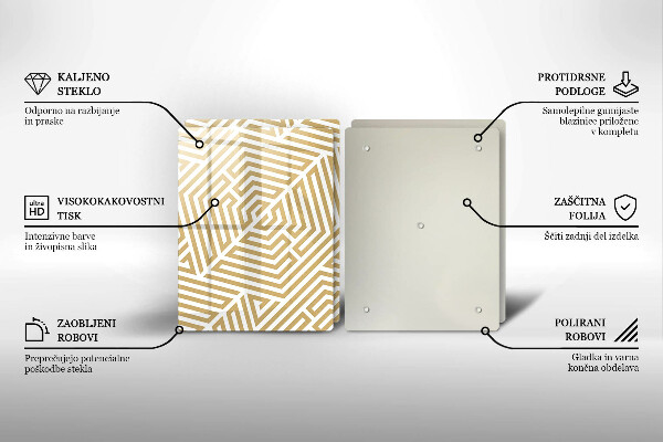 Sklo za varnú dosku Geometrické čiary